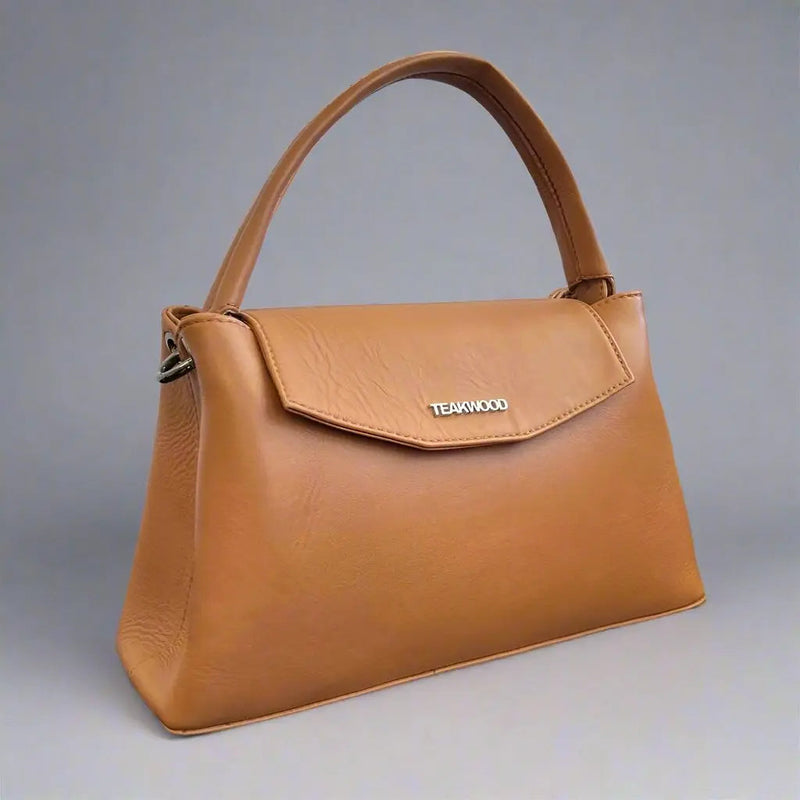 Elegant Sheep Leather Flap Handle Bag-5