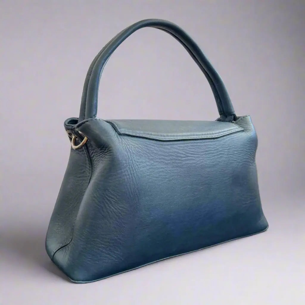 Elegant Sheep Leather Flap Handle Bag-8