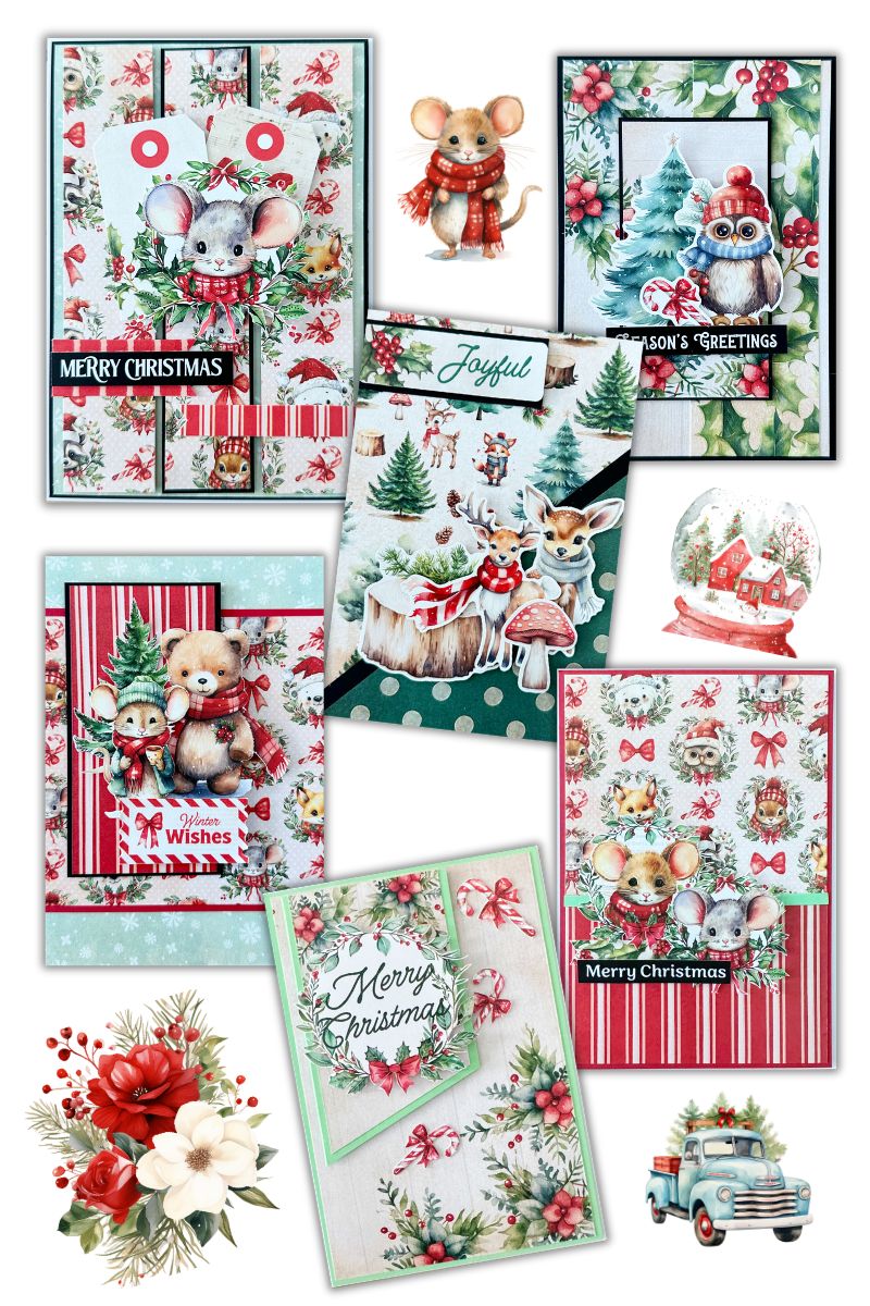 Woodland Christmas Papercuts Kit 33066-12