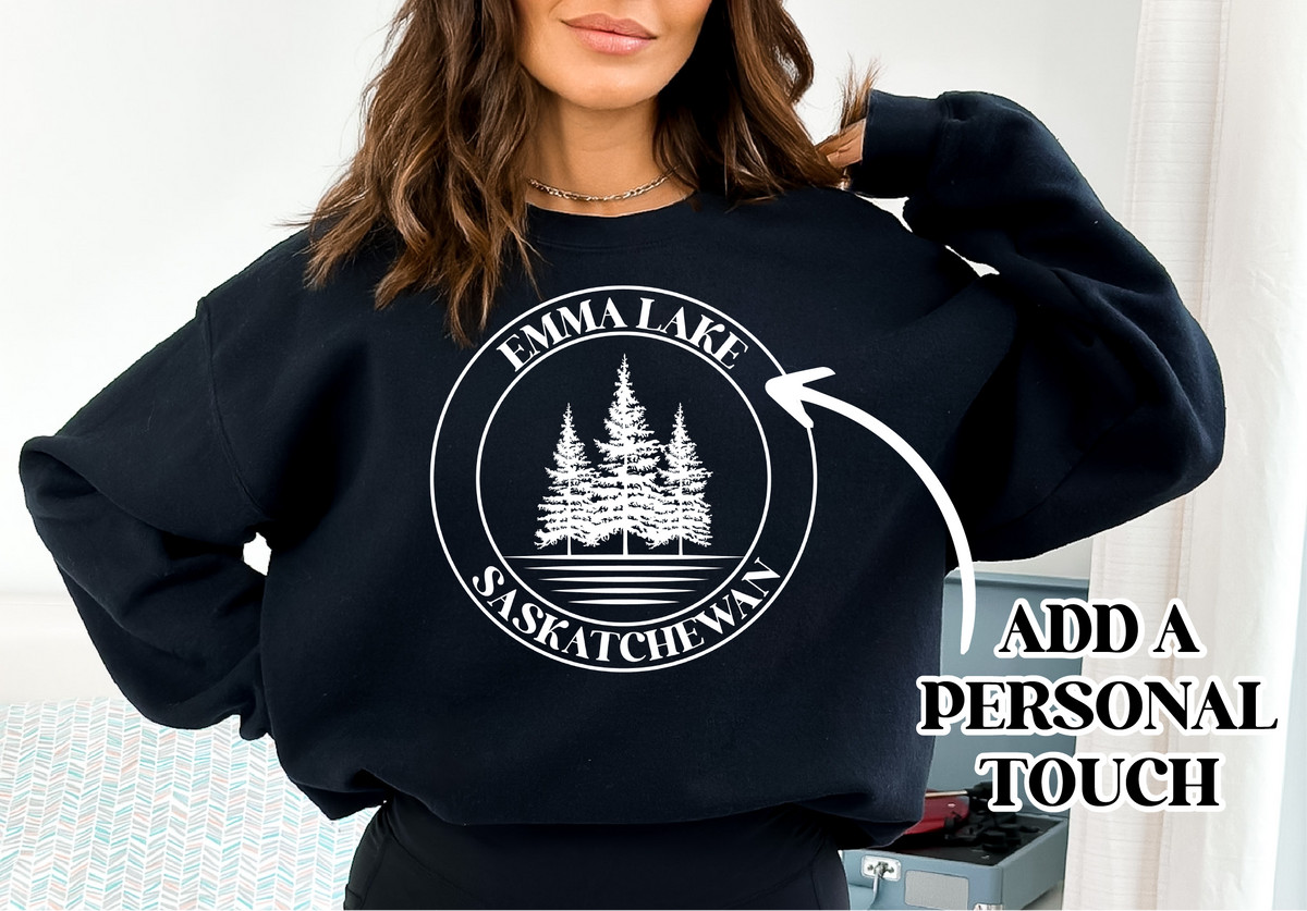 Circle Personalized Lake Sweatshirt | Custom Apparel-1
