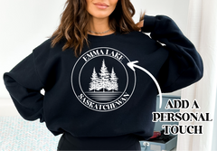 Circle Personalized Lake Sweatshirt | Custom Apparel-1