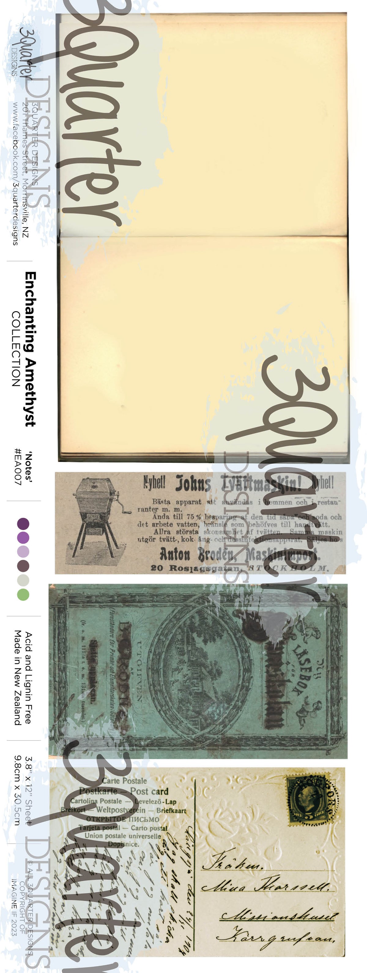 3Quarter Designs - Enchanted Amethyst - Scrapbook Collection-5