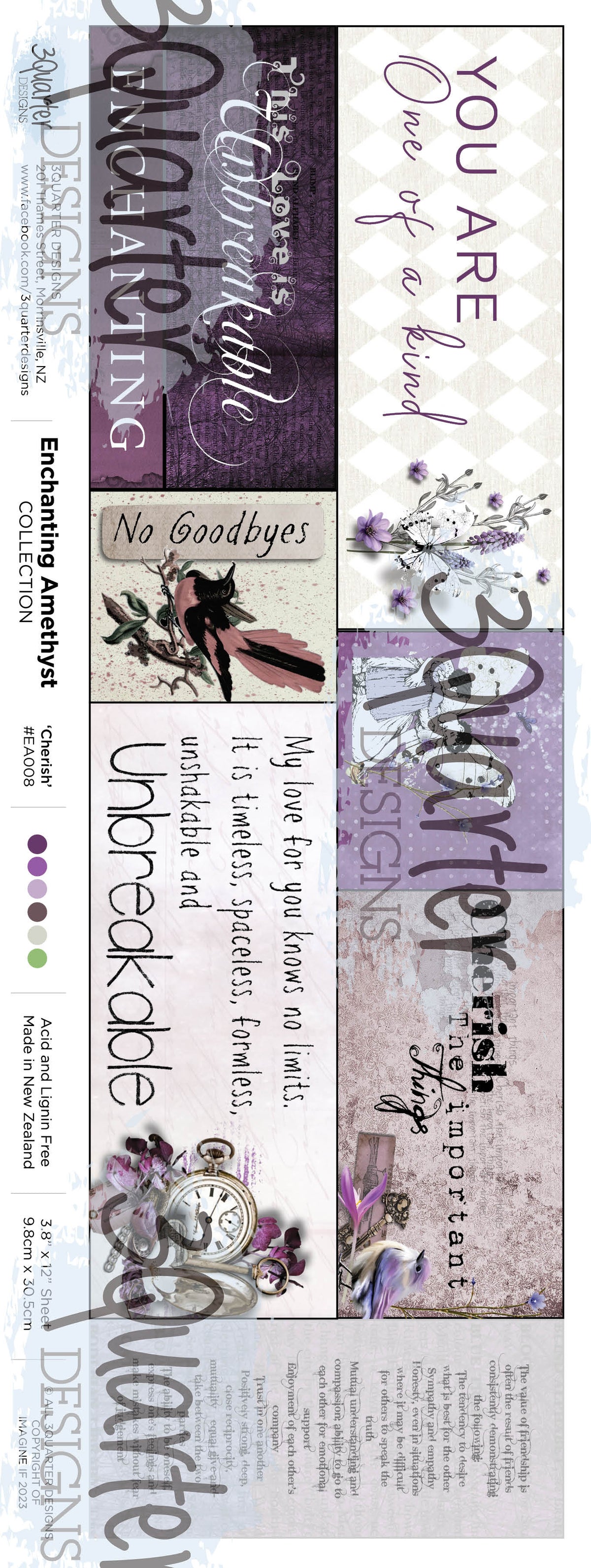 3Quarter Designs - Enchanted Amethyst - Scrapbook Collection-6