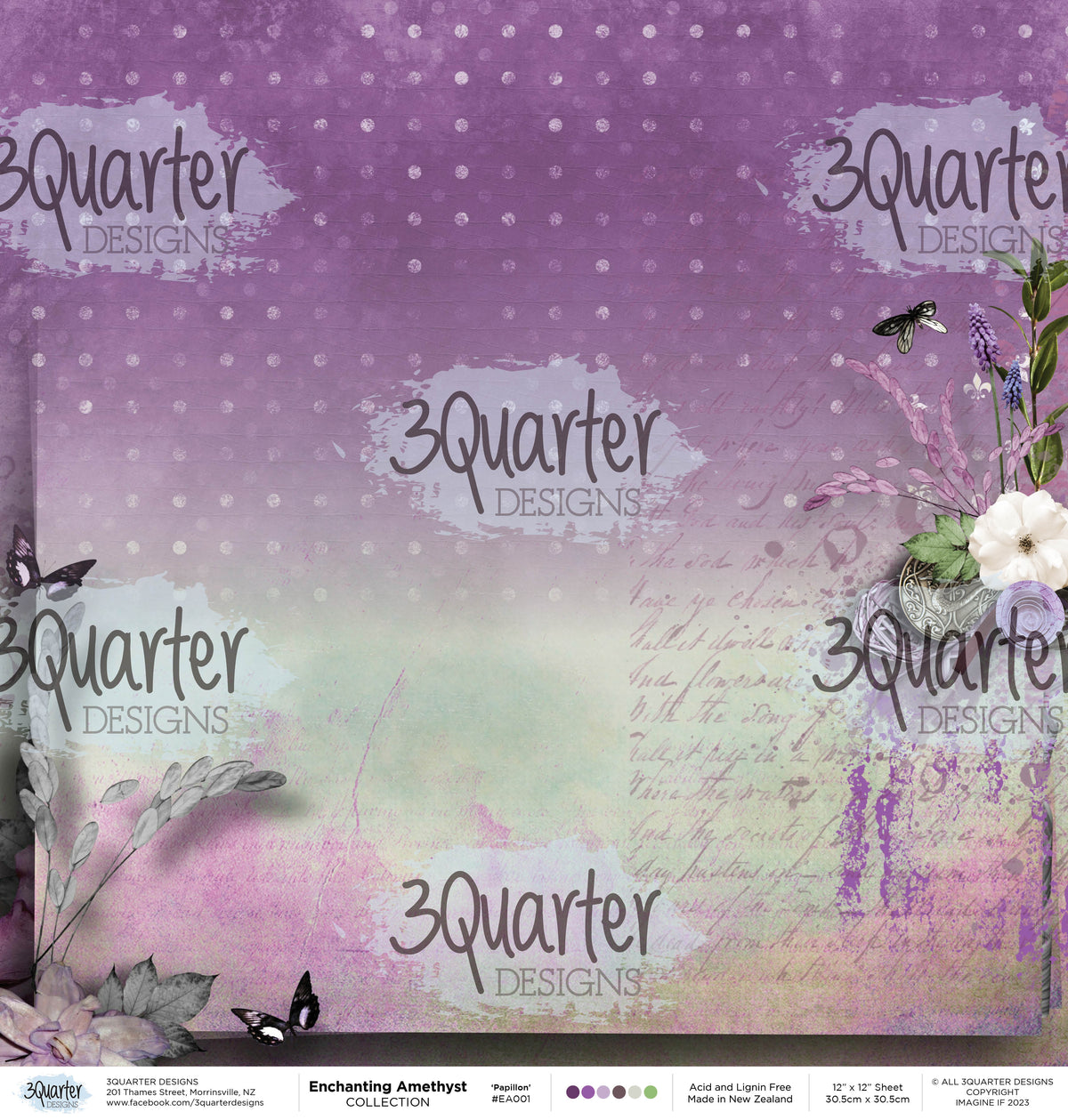 3Quarter Designs - Enchanted Amethyst - Scrapbook Collection-8