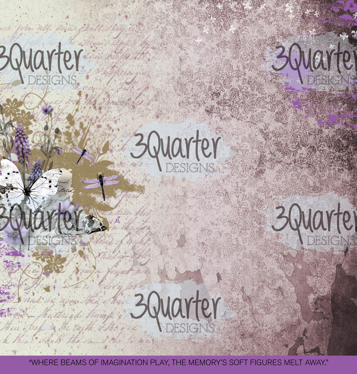 3Quarter Designs - Enchanted Amethyst - Scrapbook Collection-9