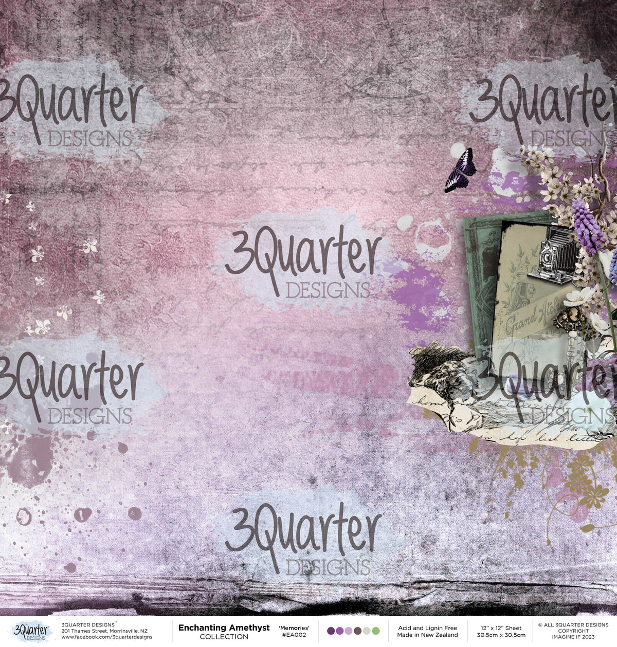 3Quarter Designs - Enchanted Amethyst - Scrapbook Collection-10