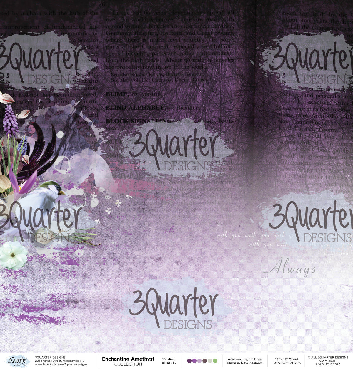 3Quarter Designs - Enchanted Amethyst - Scrapbook Collection-12