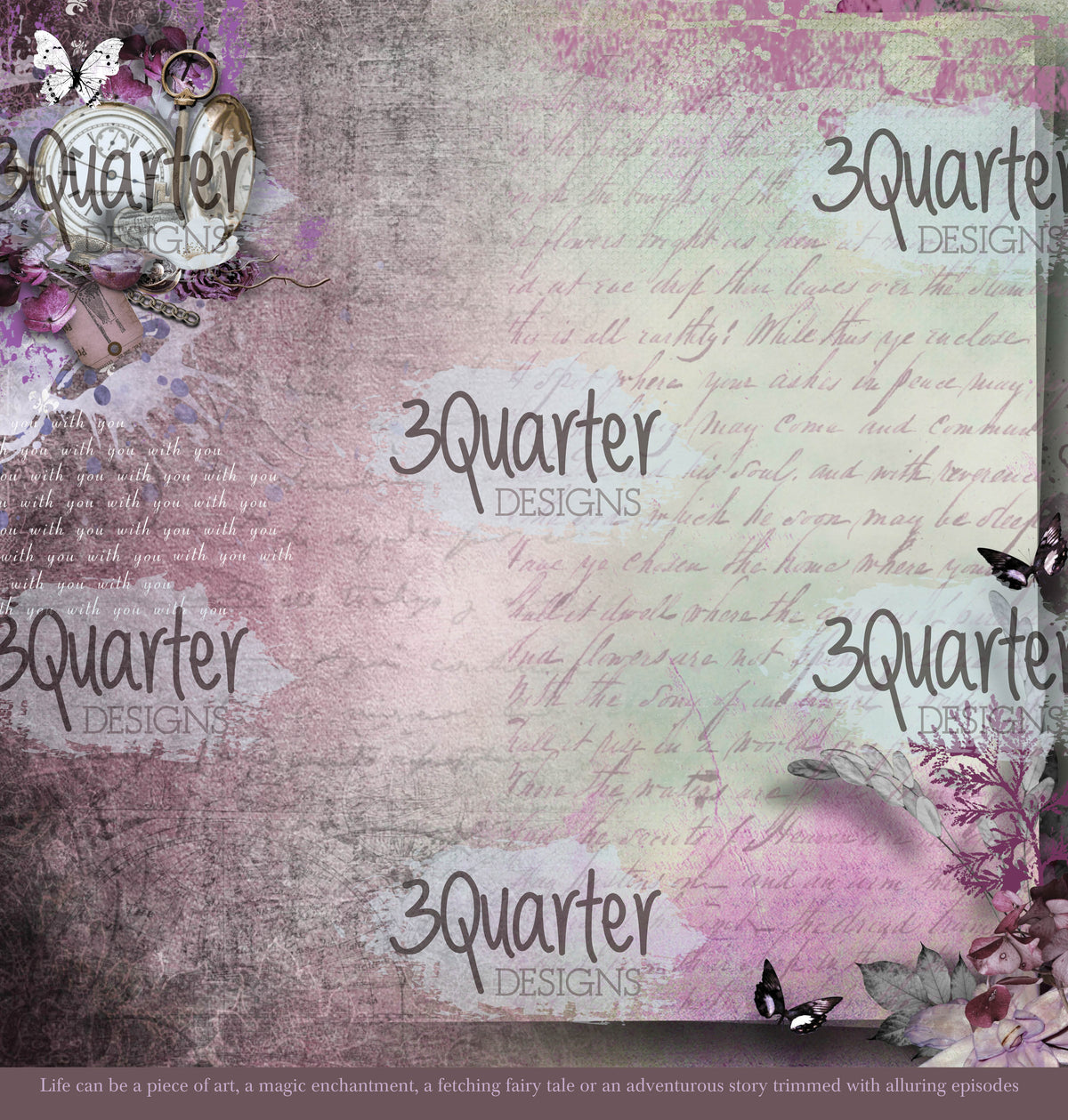 3Quarter Designs - Enchanted Amethyst - Scrapbook Collection-13