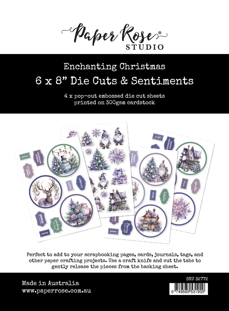 Enchanting Christmas 6x8" Die Cuts & Sentiments 32772-1