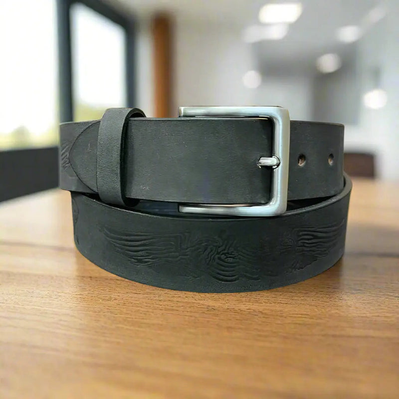 Engine Eagle Removable Buckle Leather Belt-1