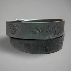 Engine Eagle Removable Buckle Leather Belt-3