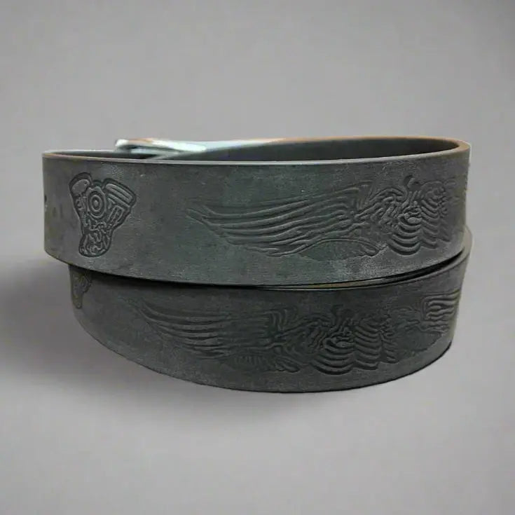 Engine Eagle Removable Buckle Leather Belt-3