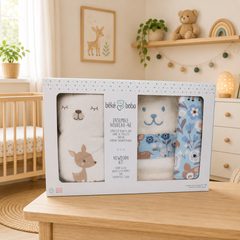 Mia Newborn Gift Set - Pink Woodland Print-2