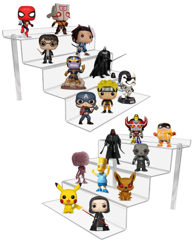 EVORETRO 4-Step Acrylic Display Stand for Action Figures | Riser RS6 Inch (Pack of 2)-2