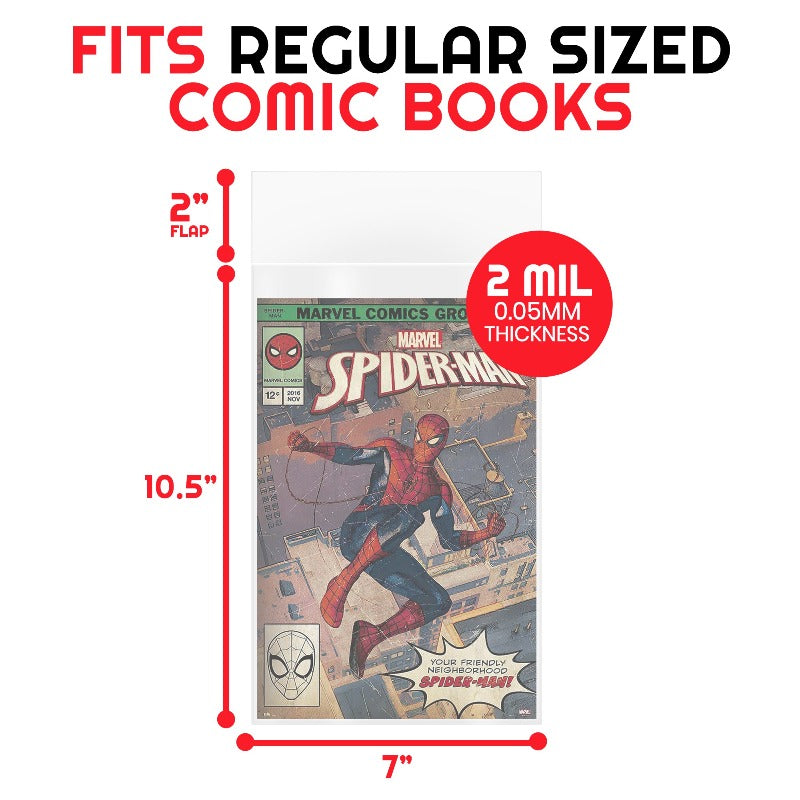 Regular Comic Book Bags Comics - 2 MIL-2