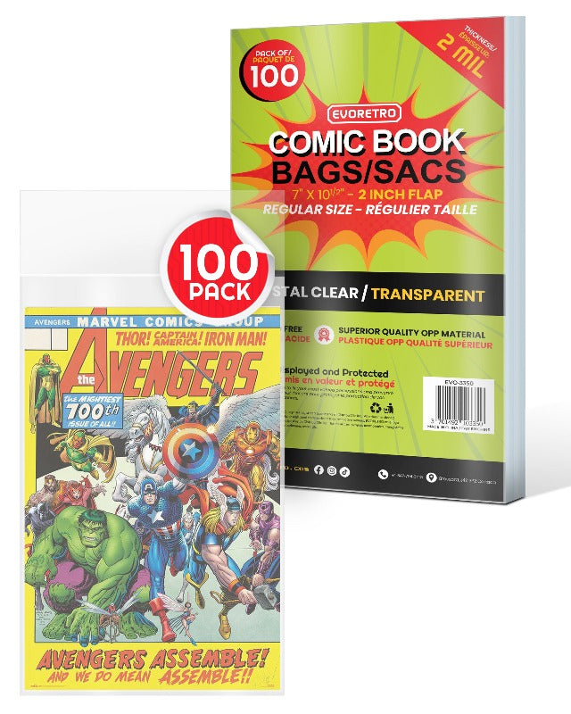 Regular Comic Book Bags Comics - 2 MIL-6
