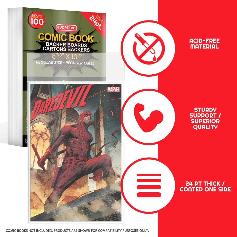 Regular Comic Book Backer Boards Size-2