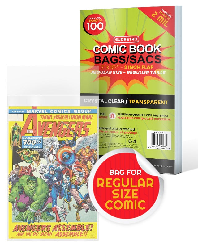 Regular Comic Book Bags Comics - 2 MIL-1