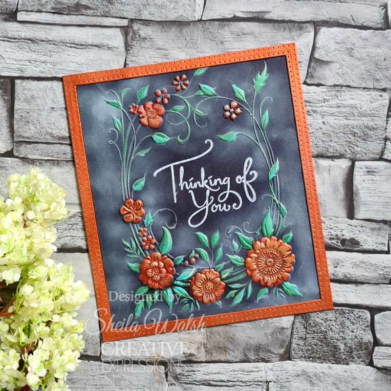 Plantillas para colorear Creative Expressions Floral Symphony Companion, 6 pulg. x 8 pulg., juego de 2-3