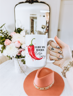 Extra Spicy Ceramic Mug | Bookish-1