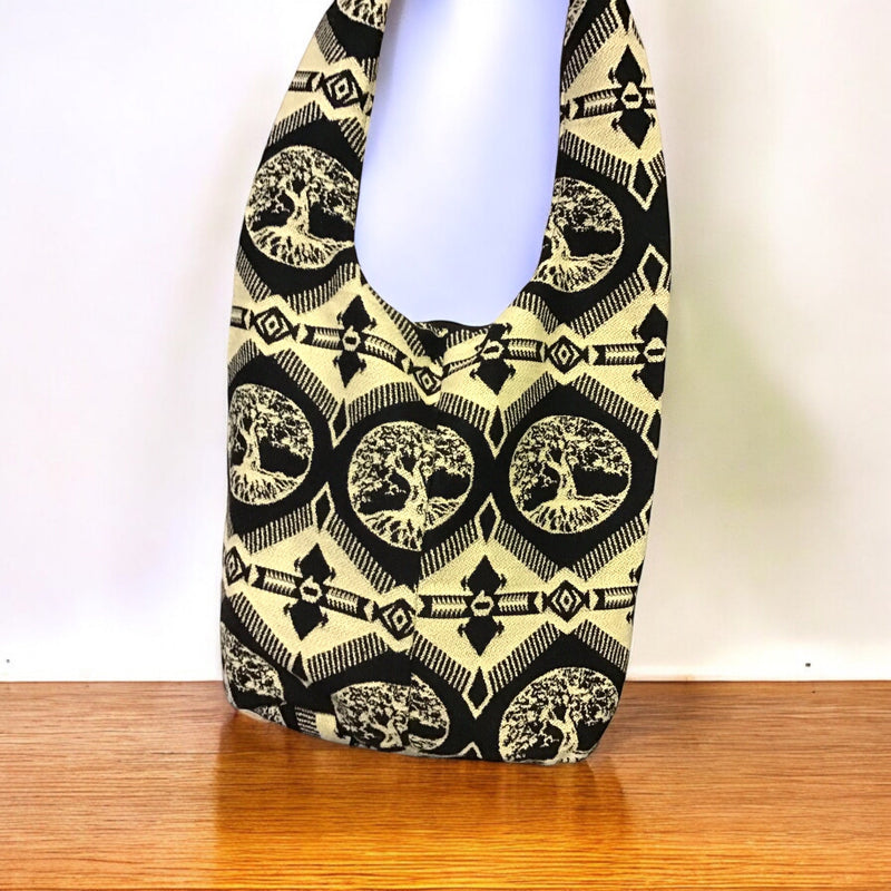 Black Tree of live Crossbody Bag-3