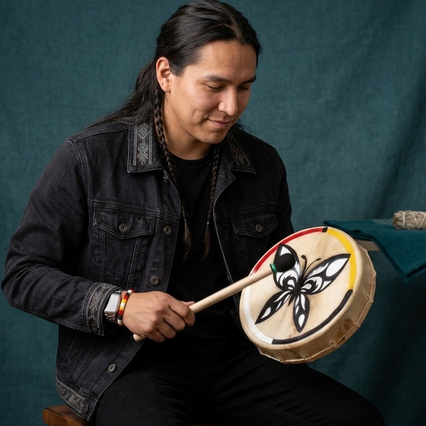 Butterfly 12” Hand drum-3