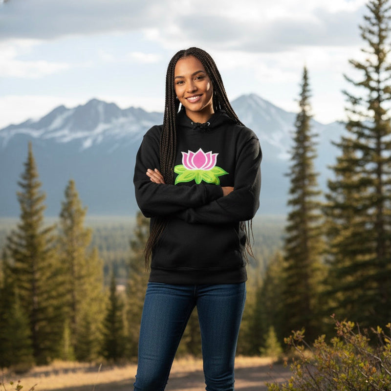 Embroidered Hoodies (Lotus)-1
