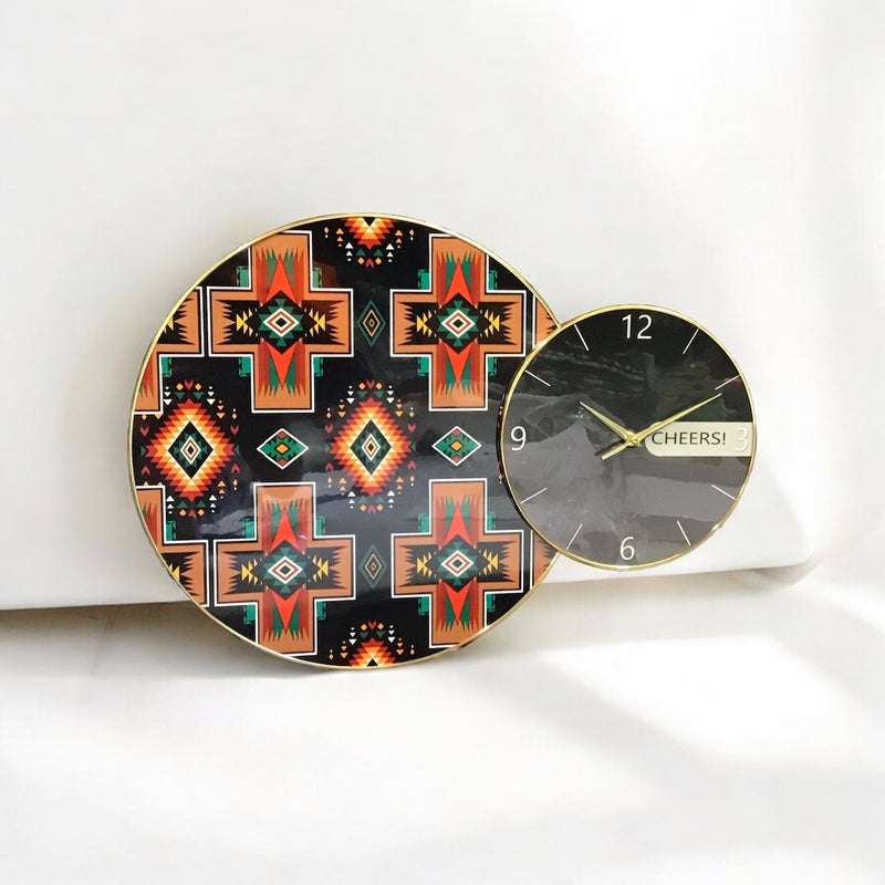 Native Patterm Wall Clock-4