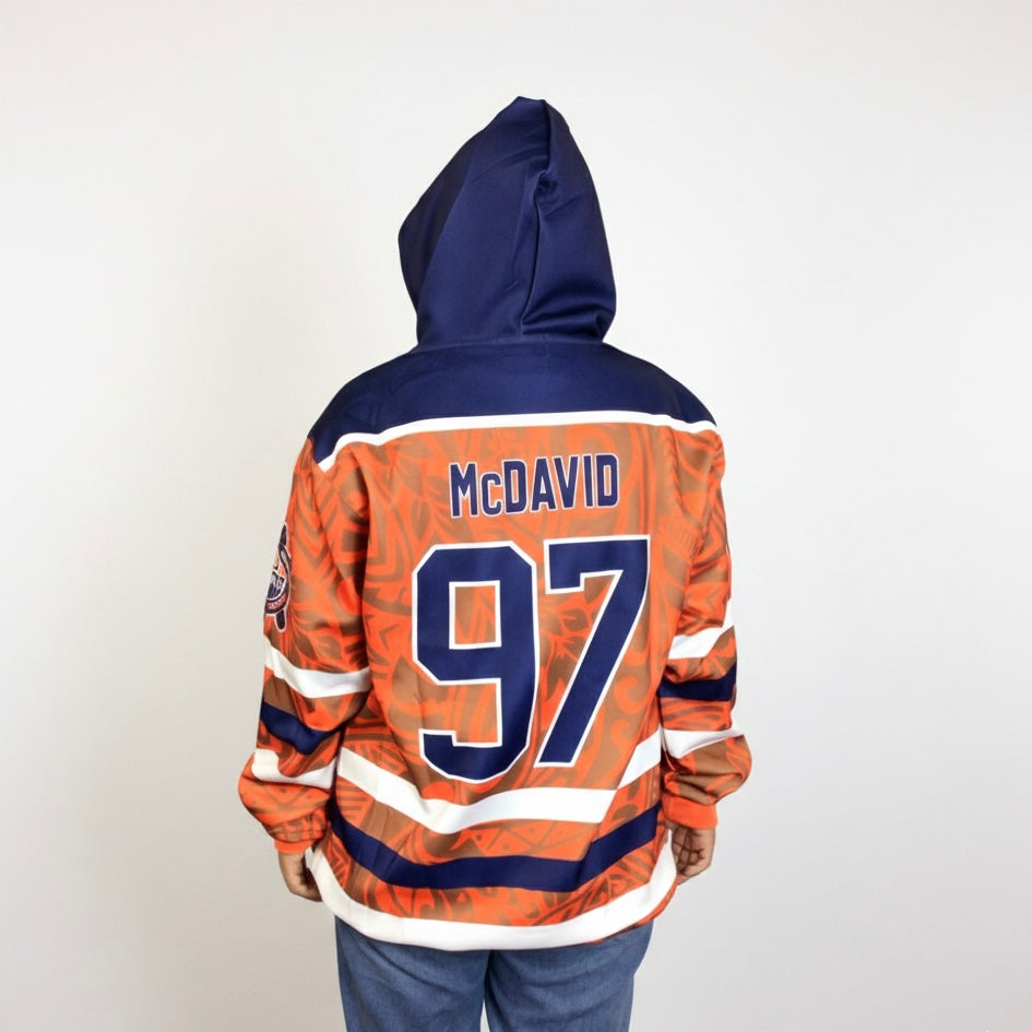 Iconic Blue & Orange Hoodie-3