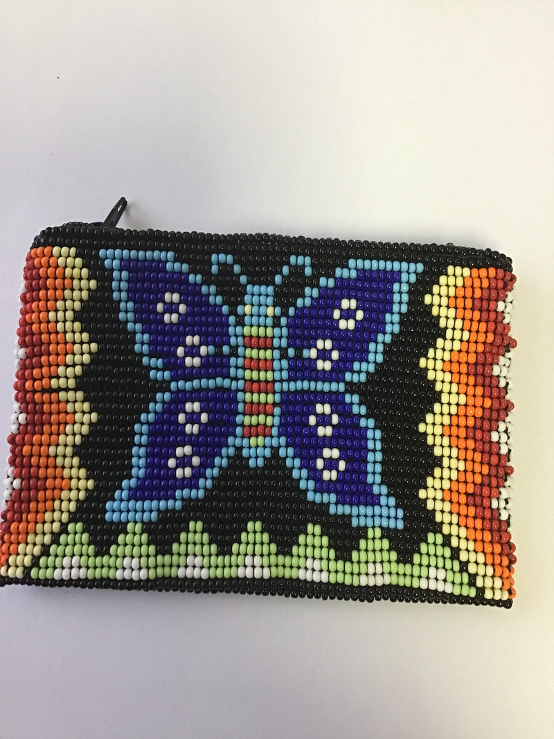Butterfly Beaded coin purse-1