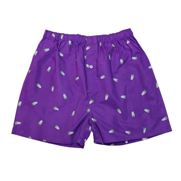 40’s & Shorties 'Double Cup' Boxer Shorts - Purple-1