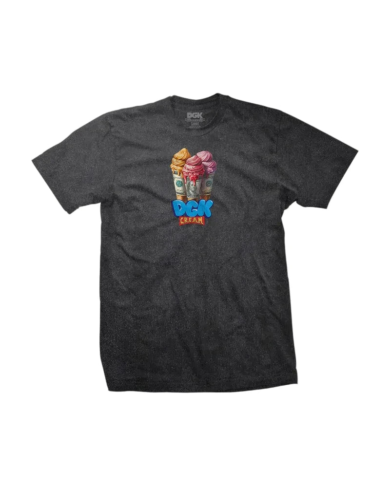 DGK 'Dough Cone' Heavyweight Tee - Vintage Black-1