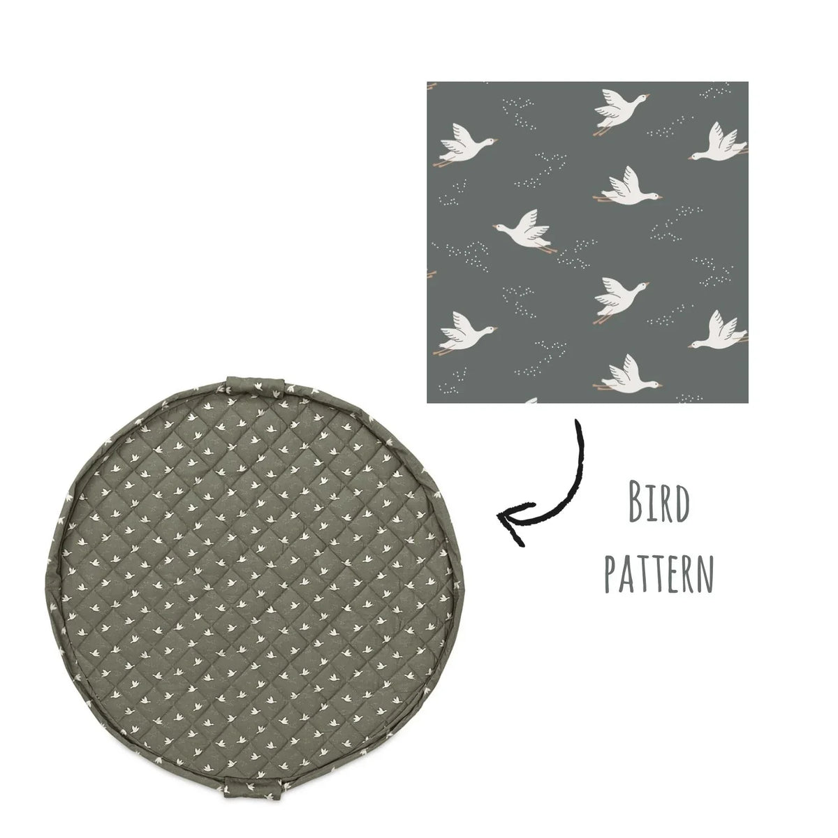 Organic Soft Babymat & Bag | Birds | play&go-4