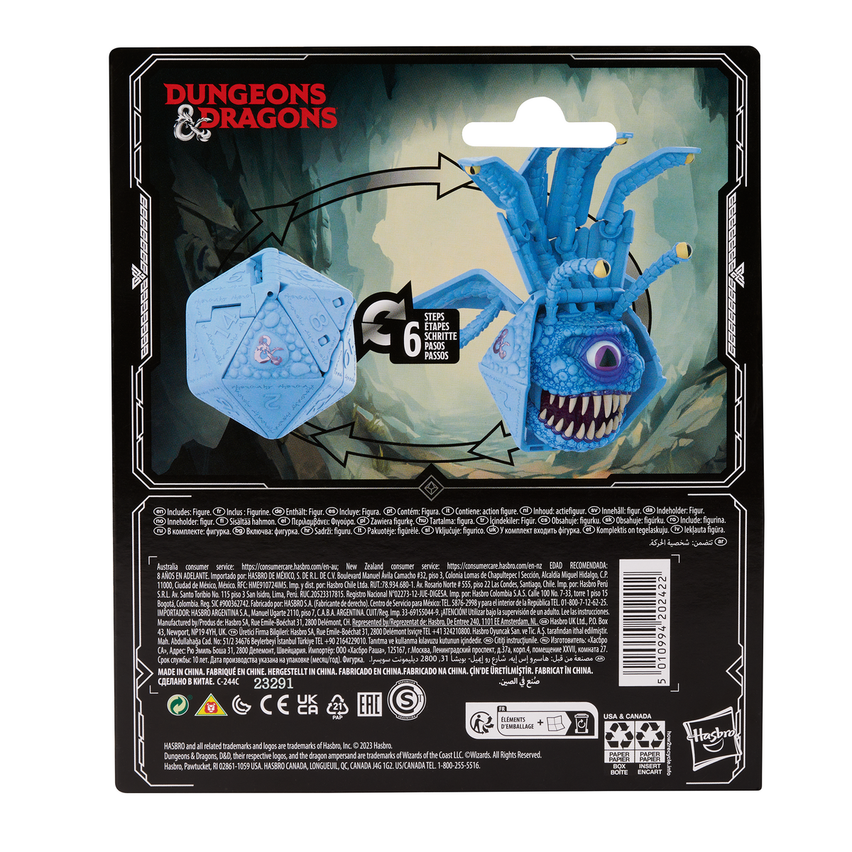 Dungeons & Dragons Dicelings Blue Beholder Collectible D&D Dragon Toy Action Figures-3