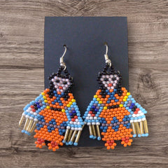 American Kachina Doll Girl Woman (ORANGE)-1