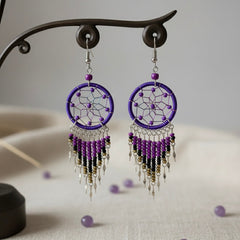 Dark Purple Dreamcatcher Dangles-2
