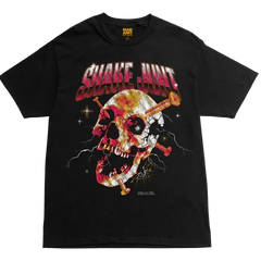 Shake Junt ' Screwed Skull' Tee - Black-1