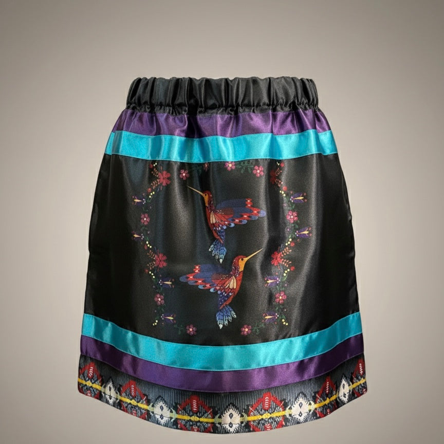Infants Humming Bird Ribbon Skirt-4