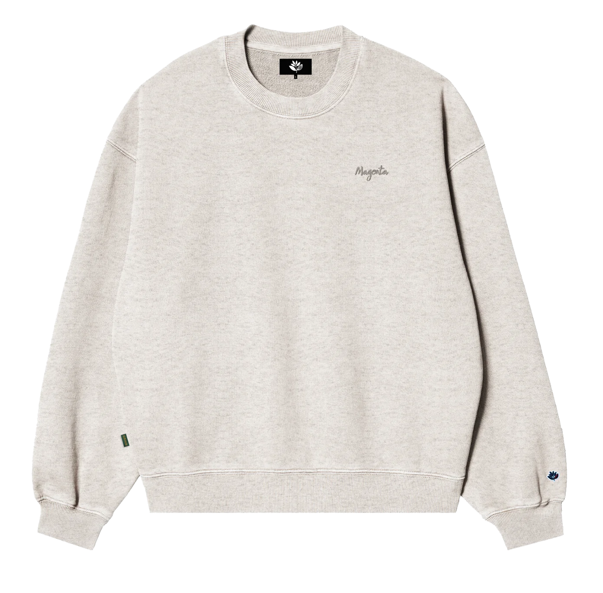 Magenta 'Script' Sweatshirt - Ash-1
