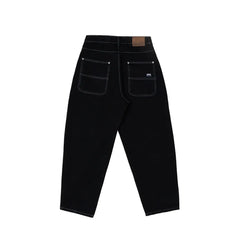 Jacker 'Classic' Denim Baggy Pants - Black-2