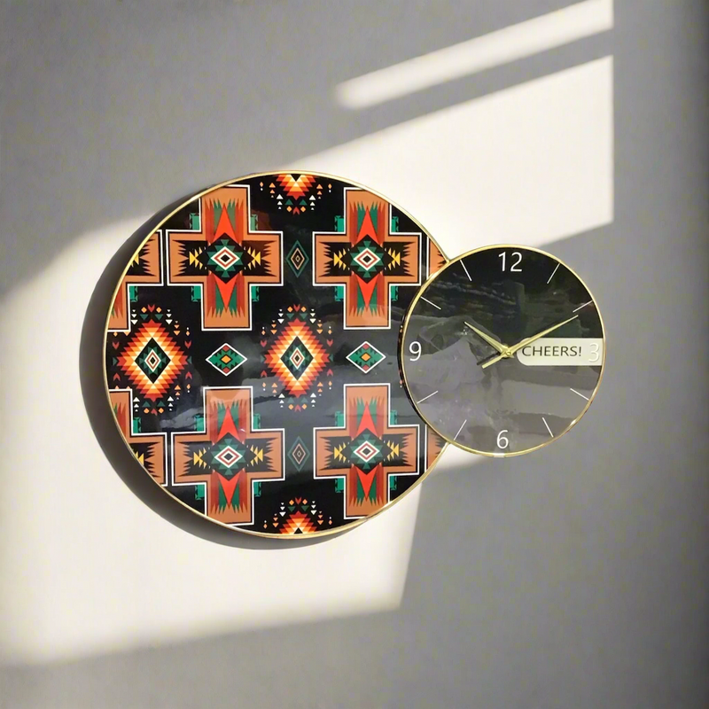 Native Patterm Wall Clock-3