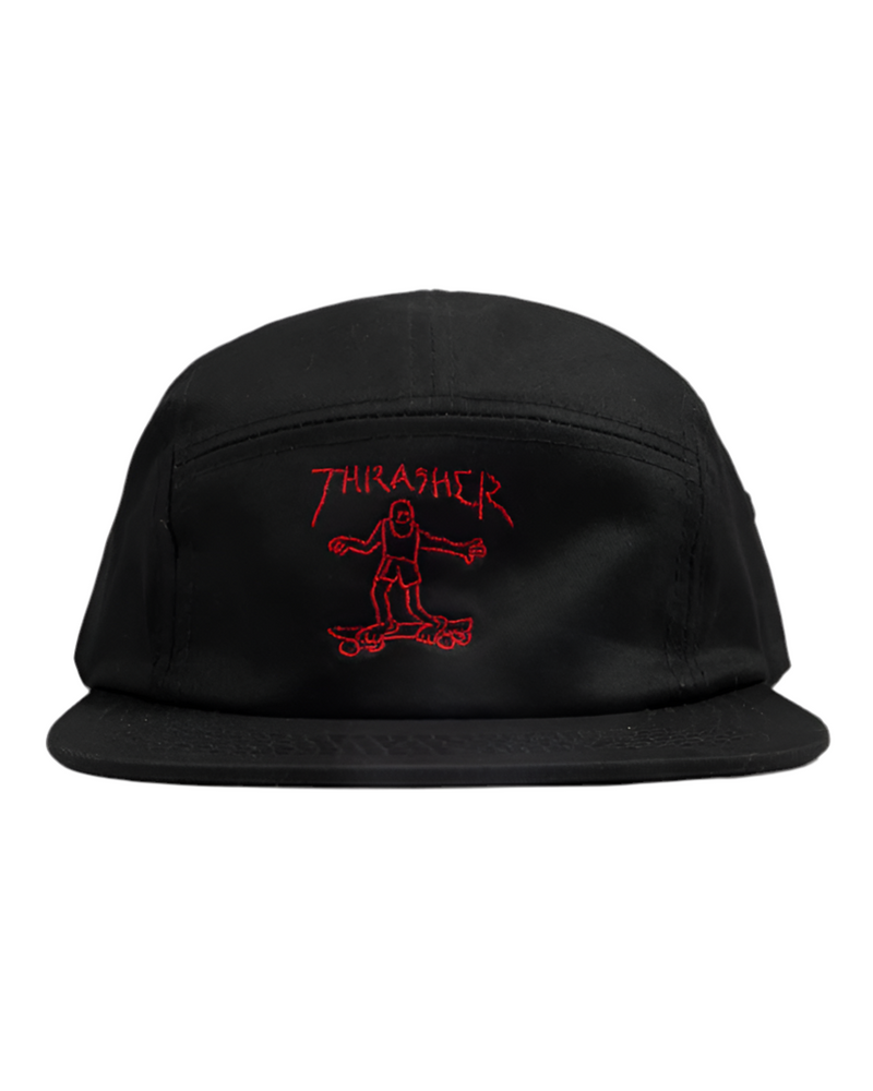 Thrasher 'Gonz' 5-Panel Cap - Black/Red-1