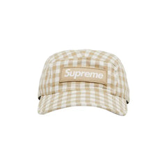Supreme 'Gingham' Camp Cap - Tan-1