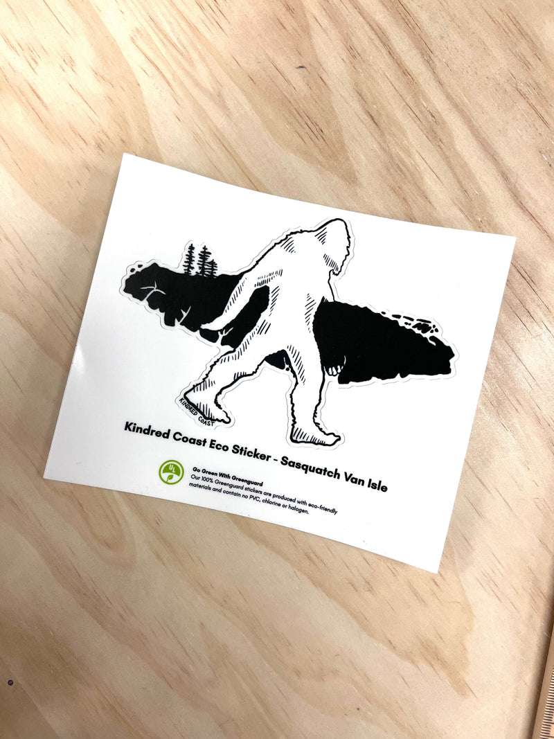 SASQUATCH VAN ISLE Eco Vinyl Stickers-3