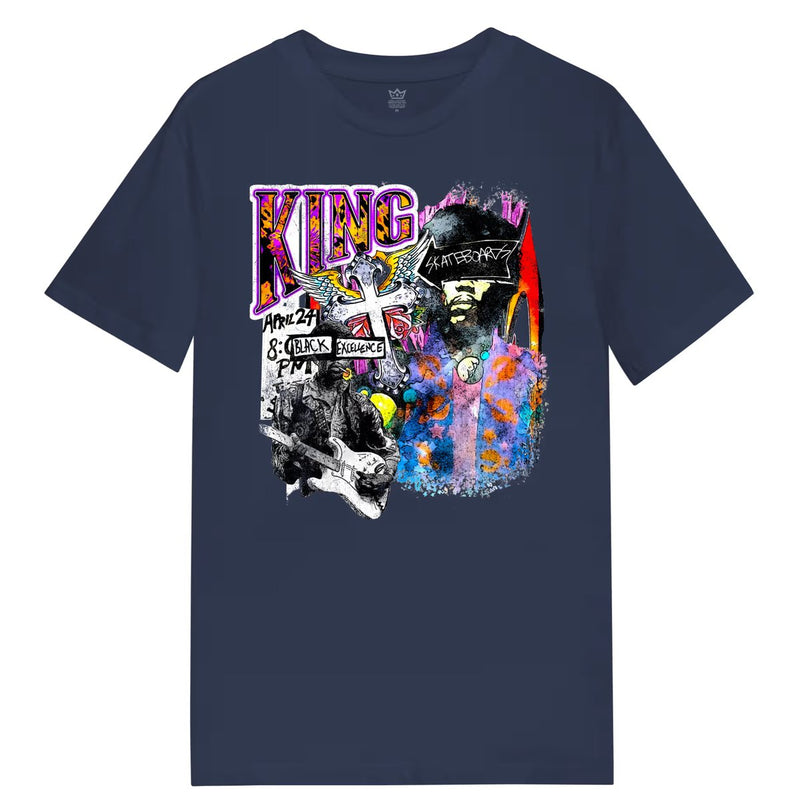King Skateboards 'Excellence' Tee - Navy-1