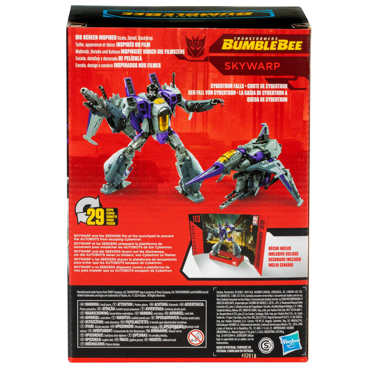 Transformers Studio Series Voyager Transformers: Bumblebee 113 Skywarp-4