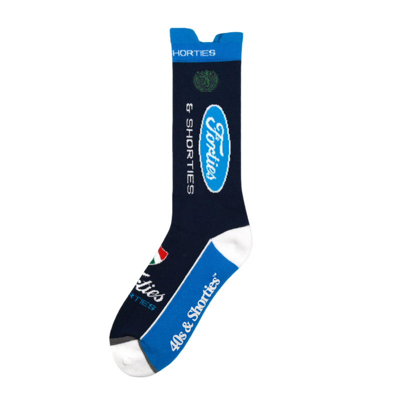 40’s & Shorties 'League' Socks - Blue-1