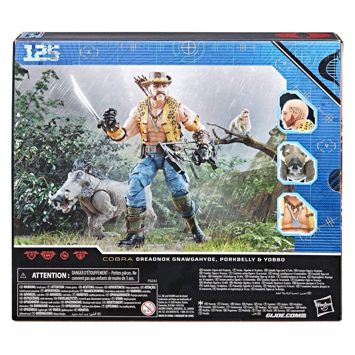 G.I. Joe Classified Series #125, Dreadnok Gnawgahyde and pets Porkbelly & Yobbo-15