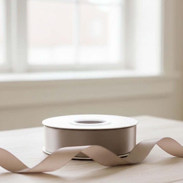 30 Meter Double Face Light Brown#836 Ribbon Roll