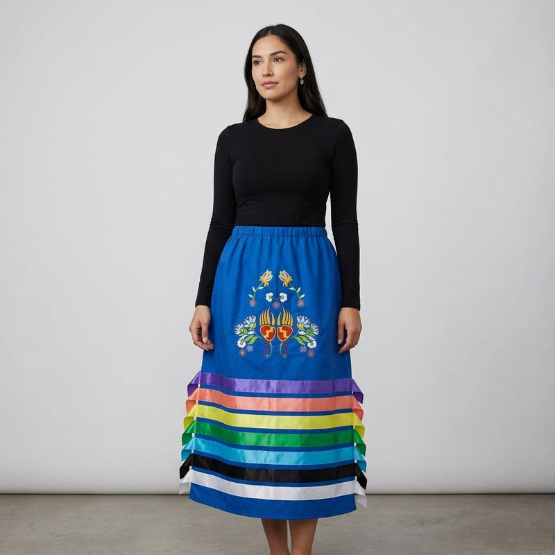 Paws & Petals Ribbon Skirt-5